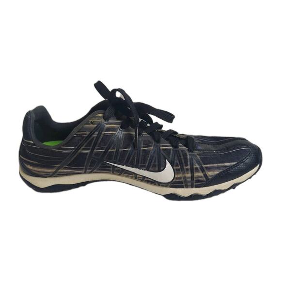 NIKE Zoom Rival Track Shoe Size 5.5 Men Black White Run Track Field Metal Spikes - Picture 9 of 9